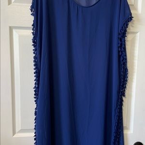 Cobalt Blue Sheer Coverup